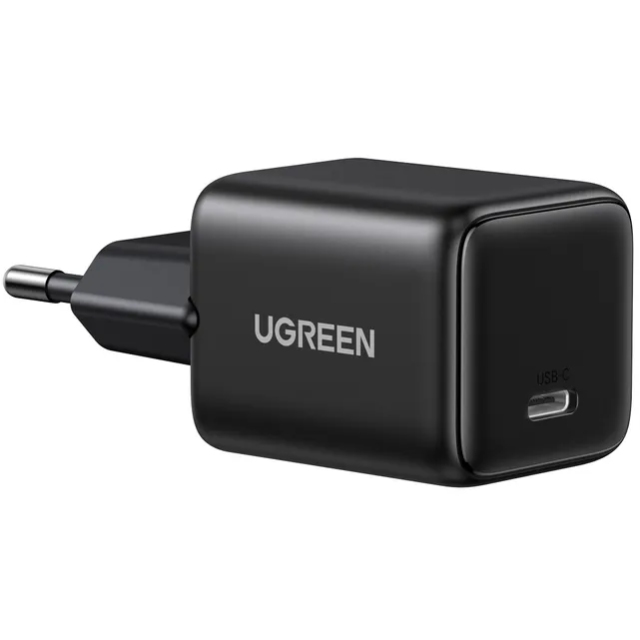 Зарядное устройство Ugreen 1xUSB 20W (USB-C) PD GaN Tech X512 Черный