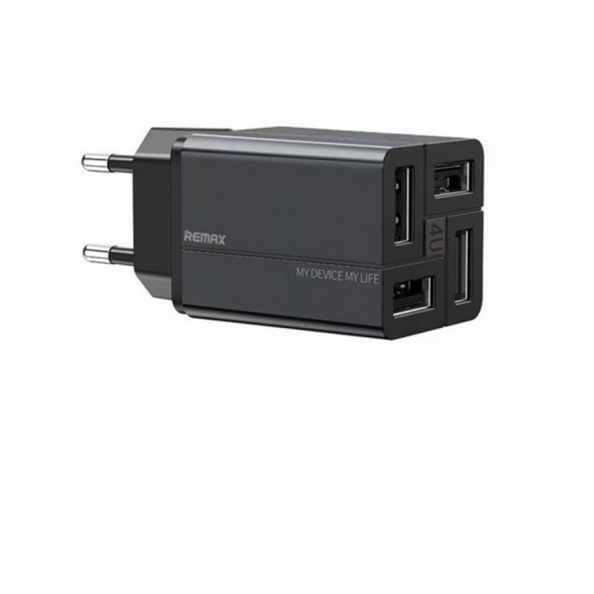Сетевое зарядное устройство Remax RP-U43 Wanfu (EU) (4USB 3.4А) Black (6972174153667)