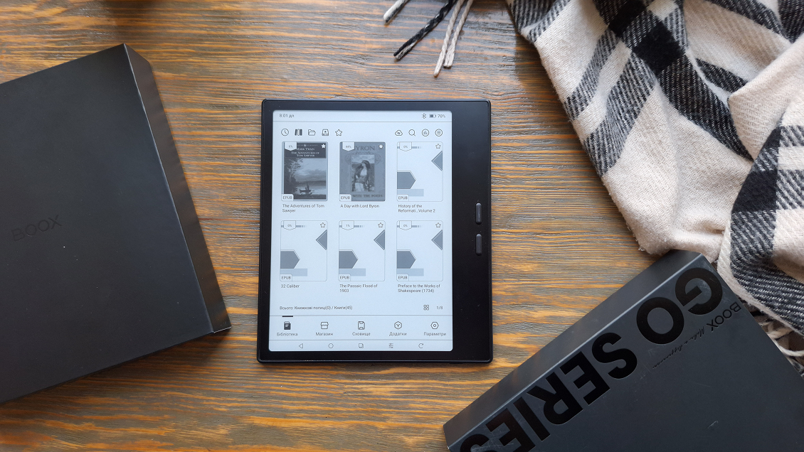 Електронна книга BOOX Go 7: огляд і тест