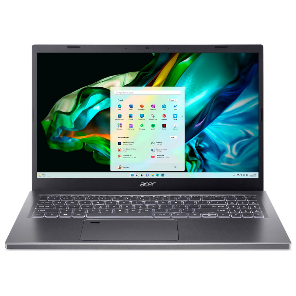 Ноутбук Acer Aspire 5 A515-58M 15.6&quot; FHD IPS, Intel i7-1355U, 16GB, F1TB, UMA, Lin, серый (NX.KHFEU.006)