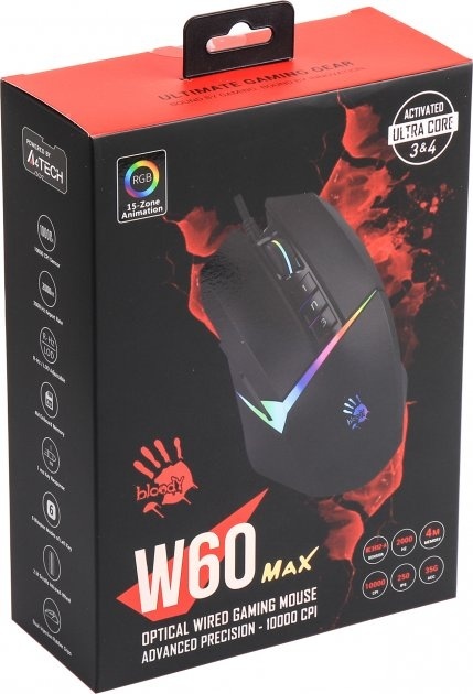 Мышка Bloody W60 Max Stone black