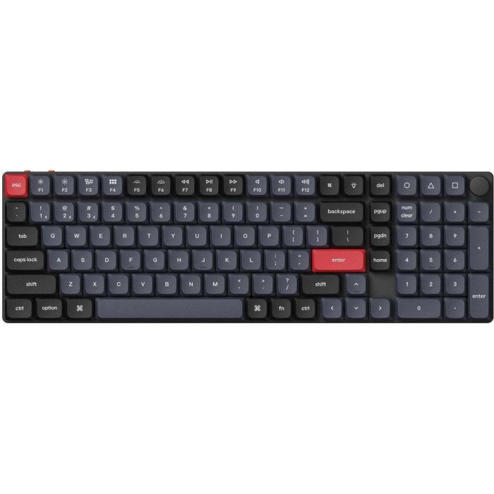 Клавіатура Keychron K17 Pro 100Key Gateron MX 2.0 Red WL/BT/USB-A QMK Hot-Swap RGB