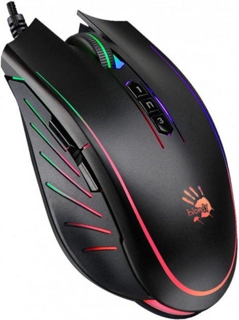 Миша A4Tech Bloody P81s RGB Curve Black USB