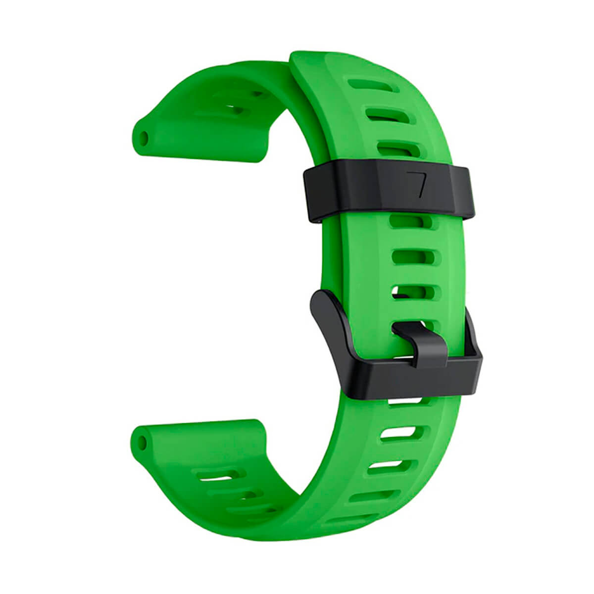 Универсальный силиконовый ремешок для часов 26мм Smooth Silicone Band Green