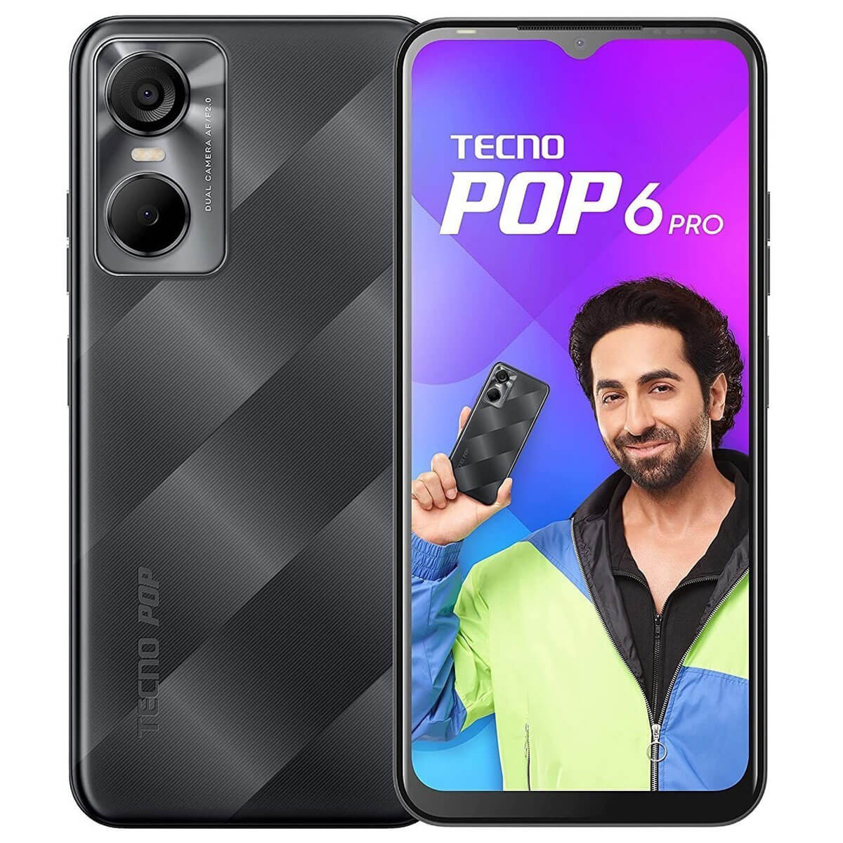 ᐉ Смартфон Tecno Pop 6 Pro (BE8) 2/32GB Dual Sim Polar Black  (4895180785511) • цены и характеристики на WO • Купить в Киеве, Харькове,  Днепре, Одессе, Запорожье, Львове - Украина