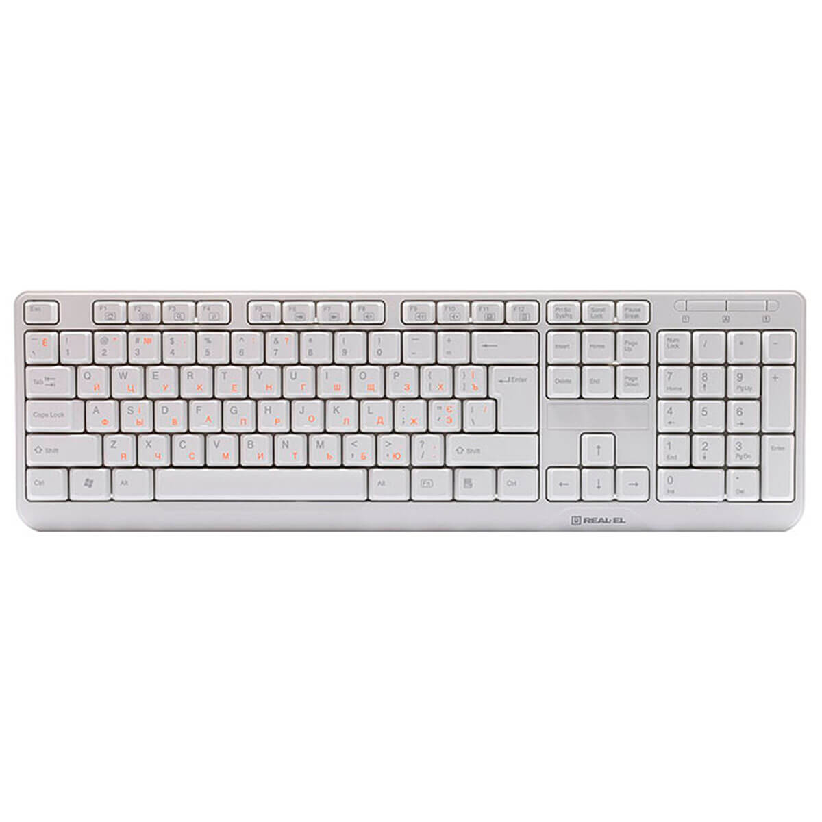 Клавиатура REAL-EL Standard 500 White USB