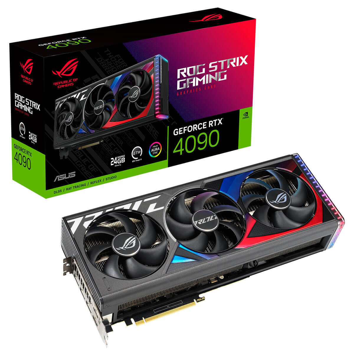 Видеокарта Asus GeForce RTX 4090 24GB GDDR6X ROG Strix Gaming (ROG-STRIX-RTX4090-24G-GAMING)