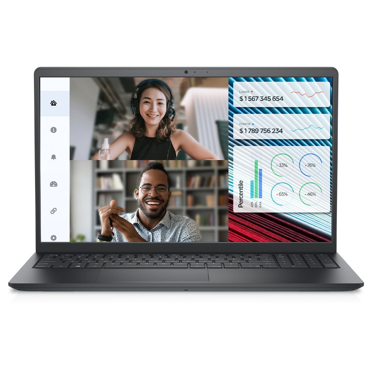 Ноутбук Dell Vostro 3520 15.6" FHD AG, Intel i5-1235U, 8GB, F512GB, UMA, Lin, черный