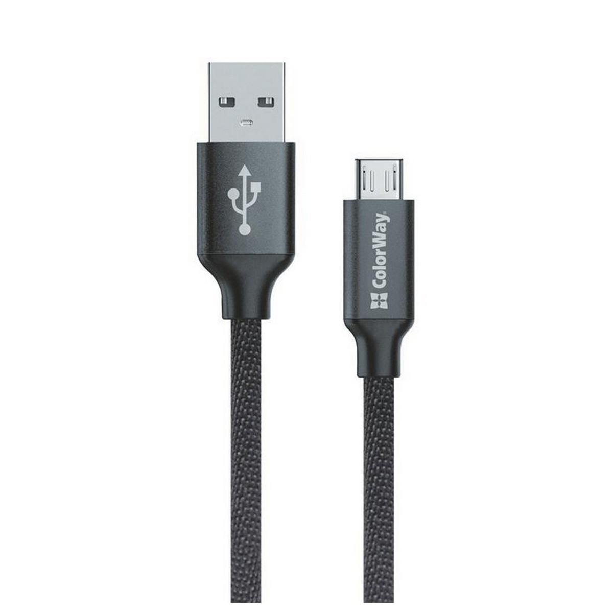Кабель ColorWay USB-MicroUSB, 1м Black (CW-CBUM002-BK)