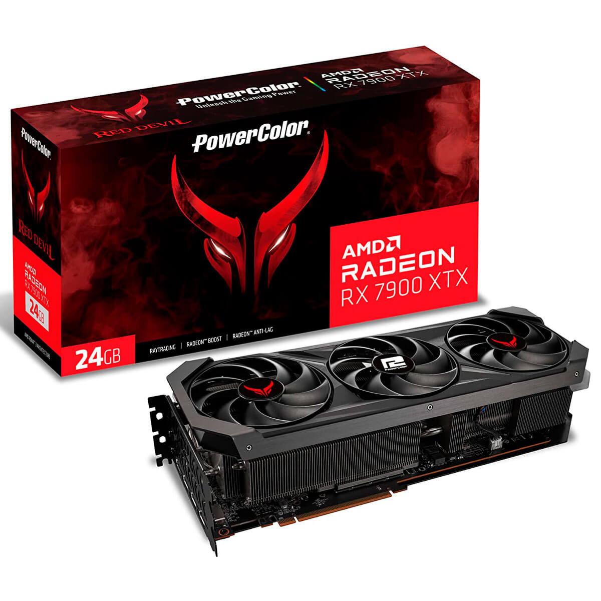 Видеокарта PowerColor Radeon RX 7900 XTX 24GB GDDR6 Red Devil (RX 7900 XTX 24G-E/OC)