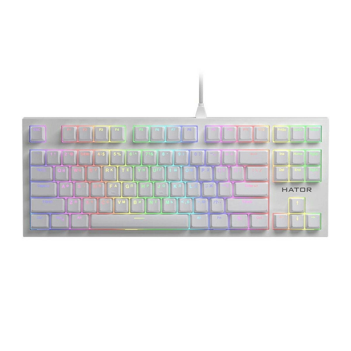 ᐉ Клавиатура Hator Skyfall TKL Pro ENG/UKR/RUS White (HTK-656) • цены и  характеристики на WO • Купить в Киеве, Харькове, Днепре, Одессе, Запорожье,  Львове - Украина