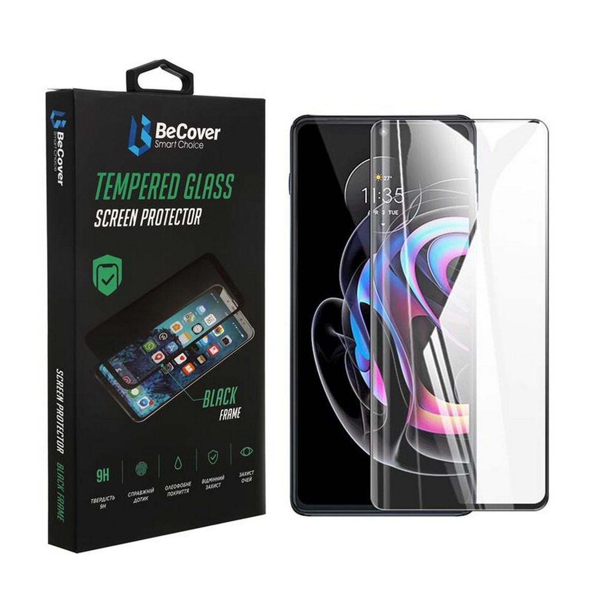 Защитное стекло BeCover для Motorola Moto Edge 20 Lite Black (706898)