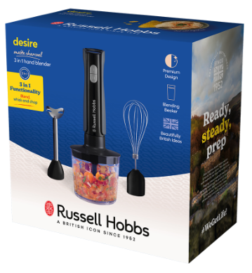Блендерный набор Russell Hobbs 27141-56 Matte Charcoal 3 in 1 Hand Blender