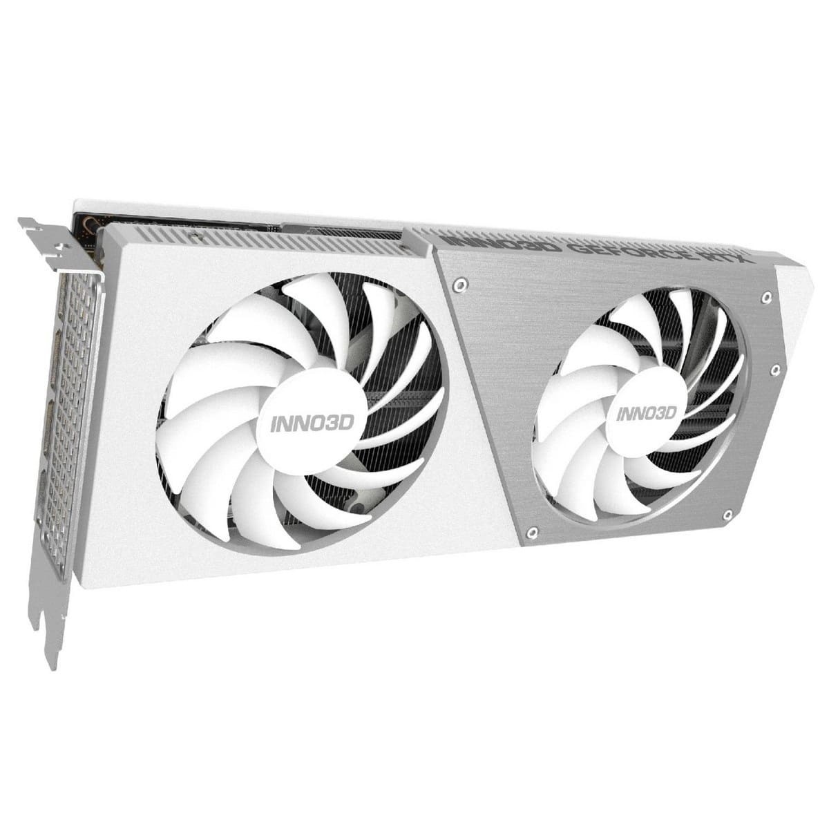 Відеокарта GeForce RTX4070 Inno3D TWIN X2 OC WHITE STEALTH, 12GB GDDR6X, 192bit, PCI Express (N40702-126XX-183052V)