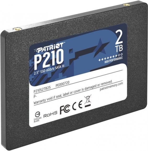 SSD диск Patriot P210 2TB 2.5" SATAIII TLC (P210S2TB25)