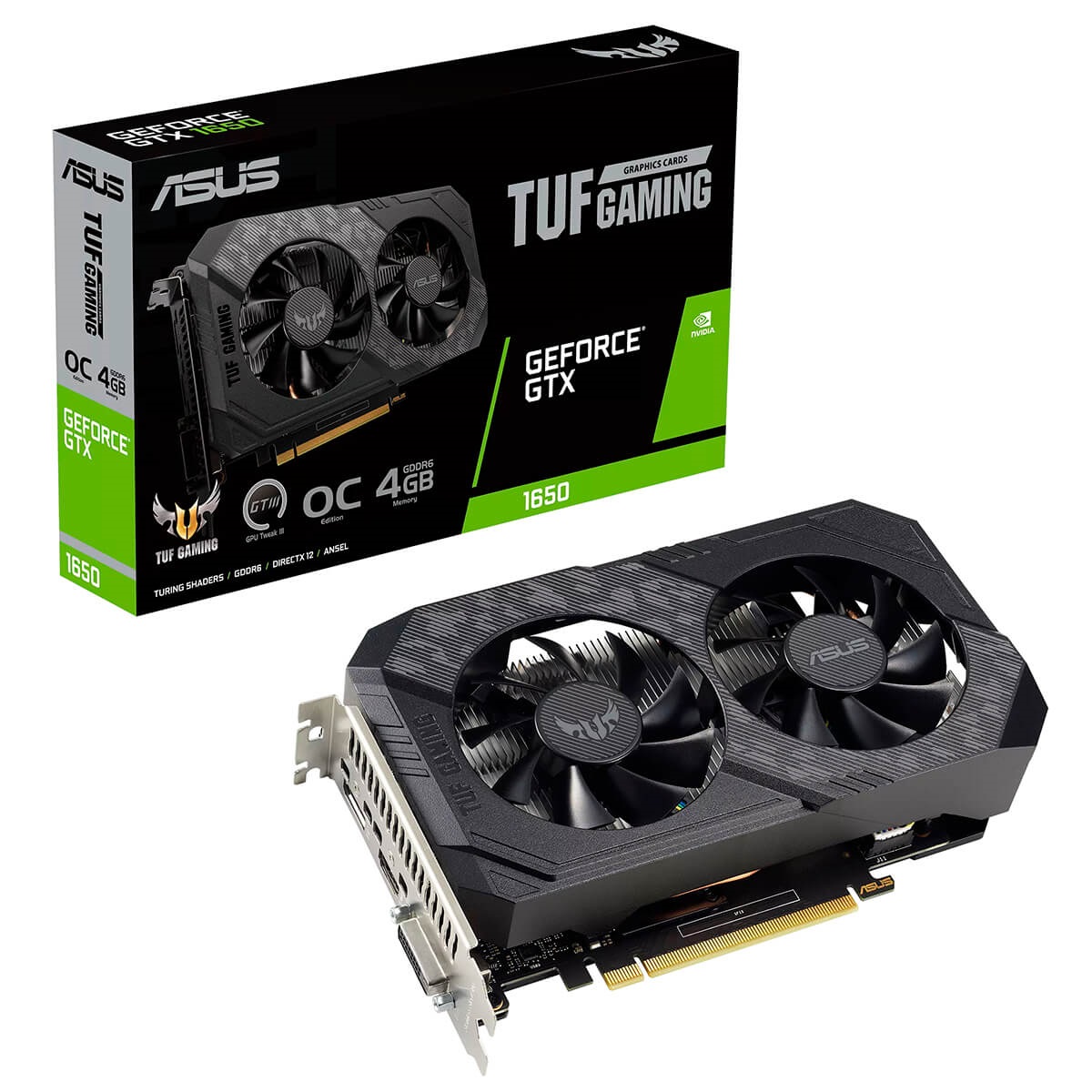 Видеокарта ASUS GeForce GTX 1650 4GB GDDR6 TUF GAMING OC TUF-GTX1650-O4GD6-GAMING