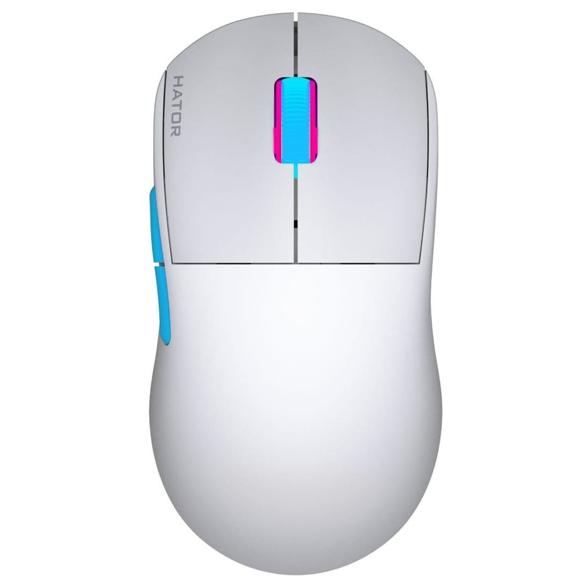 Мышь HATOR Quasar 2 PRO wireless (HTM561WC) white/cyan