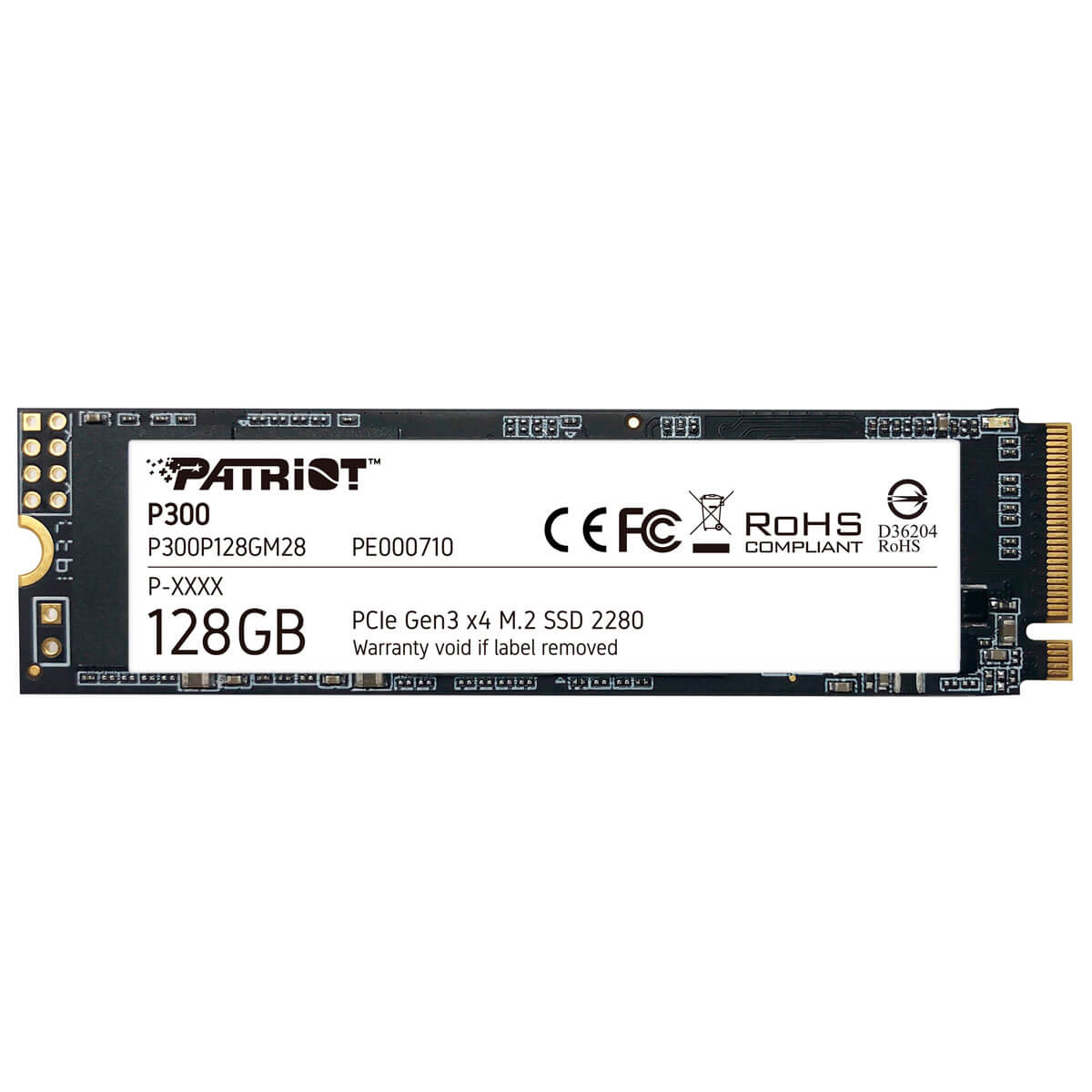 SSD диск Patriot P300 128GB M.2 2280 PCIe NVMe 3.0 x4 TLC (P300P128GM28)