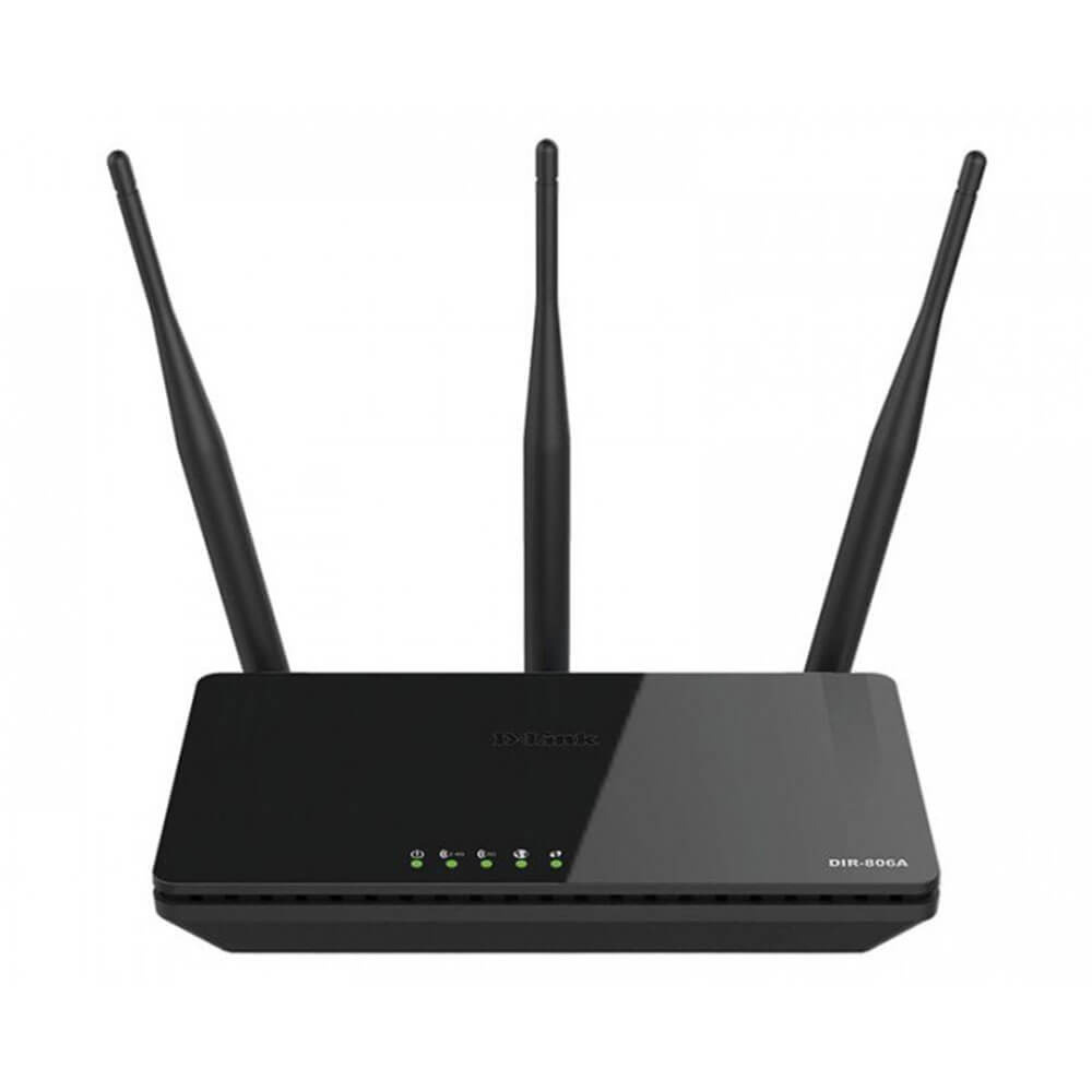 Wi-Fi Роутер D-Link DIR-806A (AC750, 4xFE LAN, 1x FE WAN, 3 антенны)