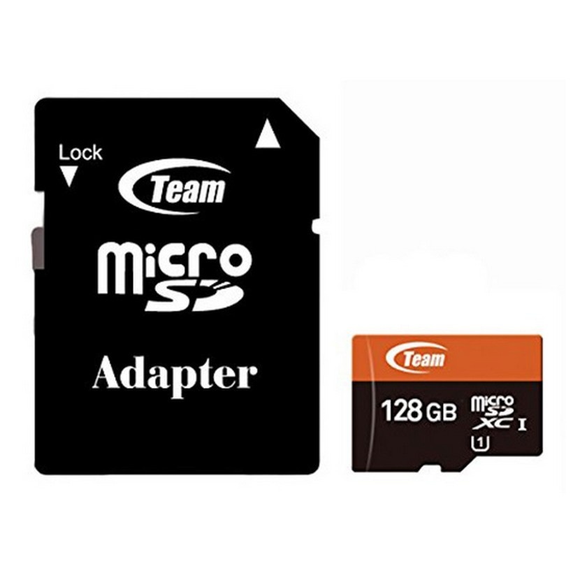 Карта памяти MicroSDXC 128GB UHS-I Class 10 Team + SD-adapter (TUSDX128GUHS03)