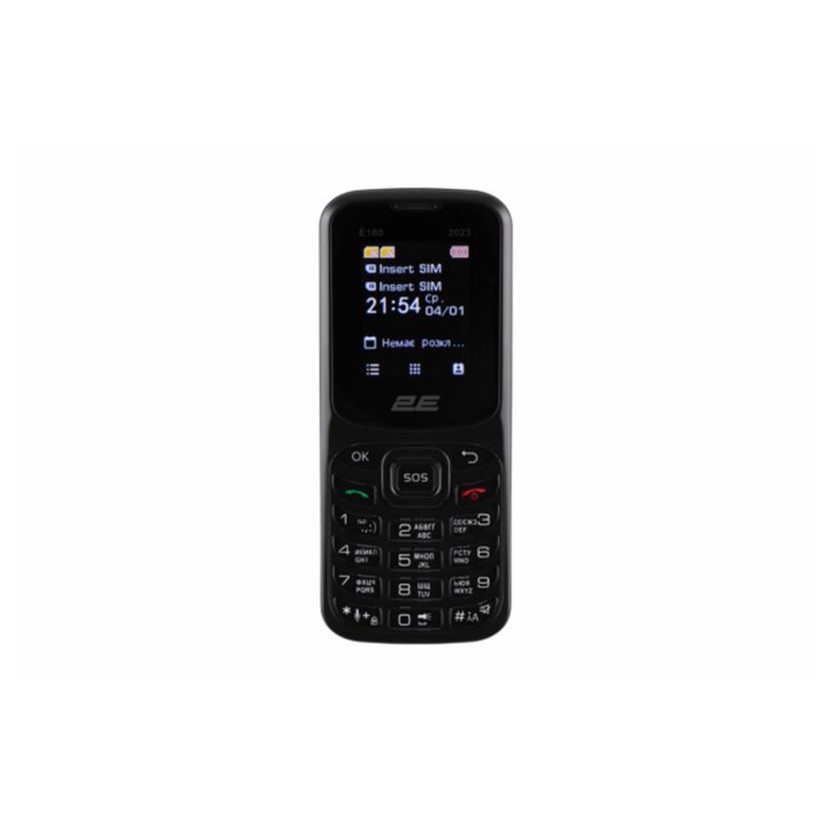 Мобильный телефон 2E E180 2023 Dual Sim Black (688130251044)