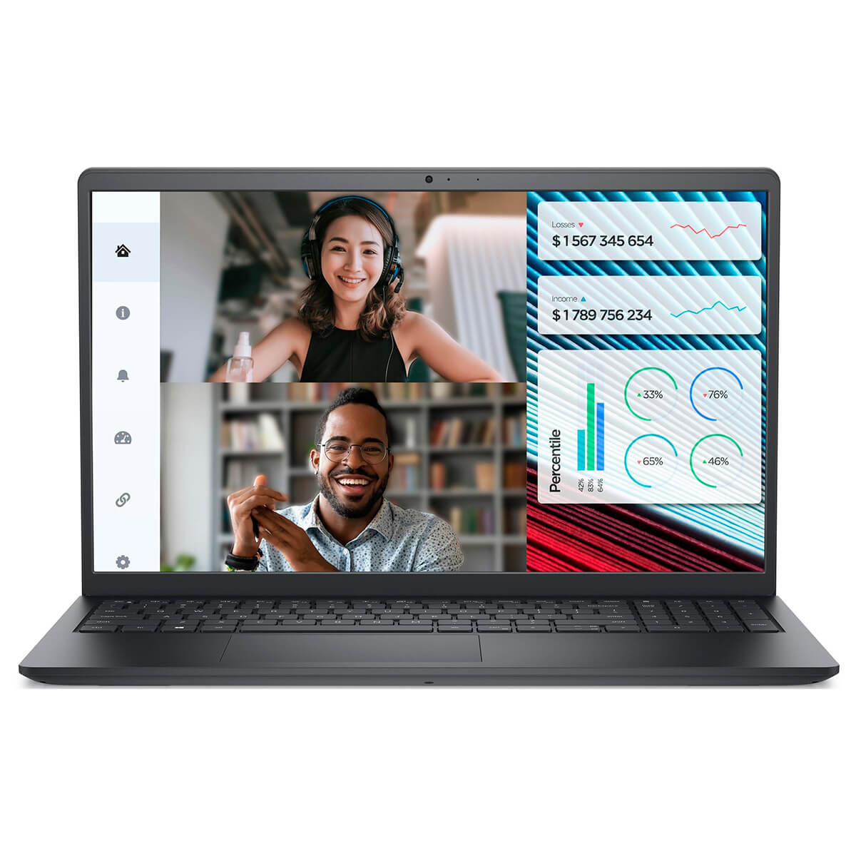 Ноутбук Dell Vostro 3520 15.6&quot; FHD AG, Intel i5-1235U, 16GB, F512GB, UMA, Lin, черный (N5315PVNB3520GE_UBU)