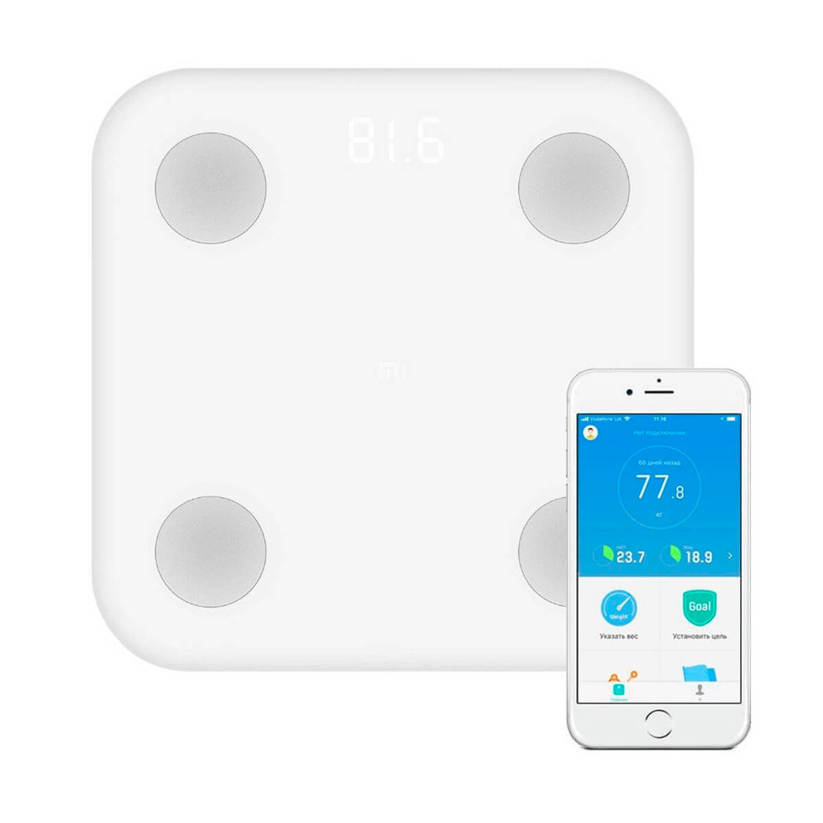 ᐉ Умные весы Xiaomi Mi Body Composition Scale 2 XMTZC05HM (NUN4048GL) •  цены и характеристики на WO • Купить в Киеве, Харькове, Днепре, Одессе,  Запорожье, Львове - Украина