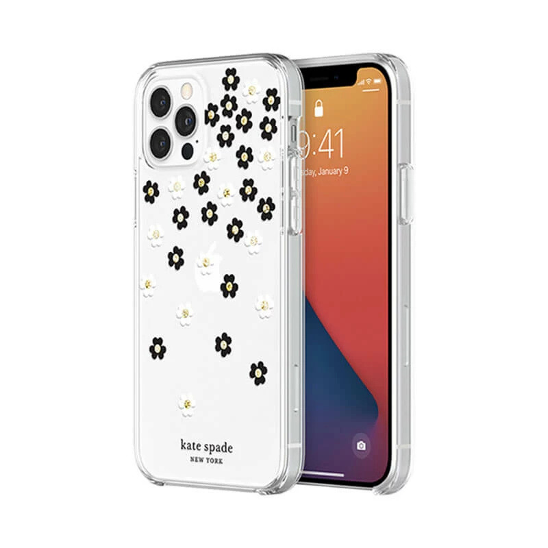 

Чехол Kate Spade iPhone 12 Pro Max (KSIPH-154-SFLBW), Белый