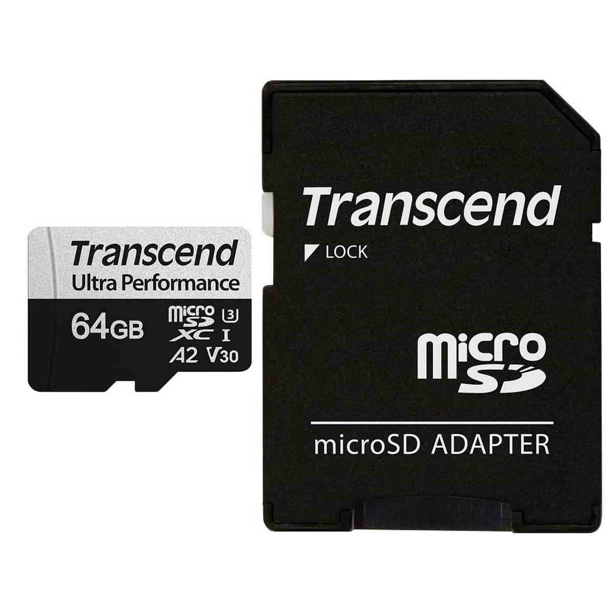 Карта памяти Transcend MicroSDXC 64GB UHS-I/U3 Class 10 340S R160/W125MB/s + SD-адаптер (TS64GUSD340