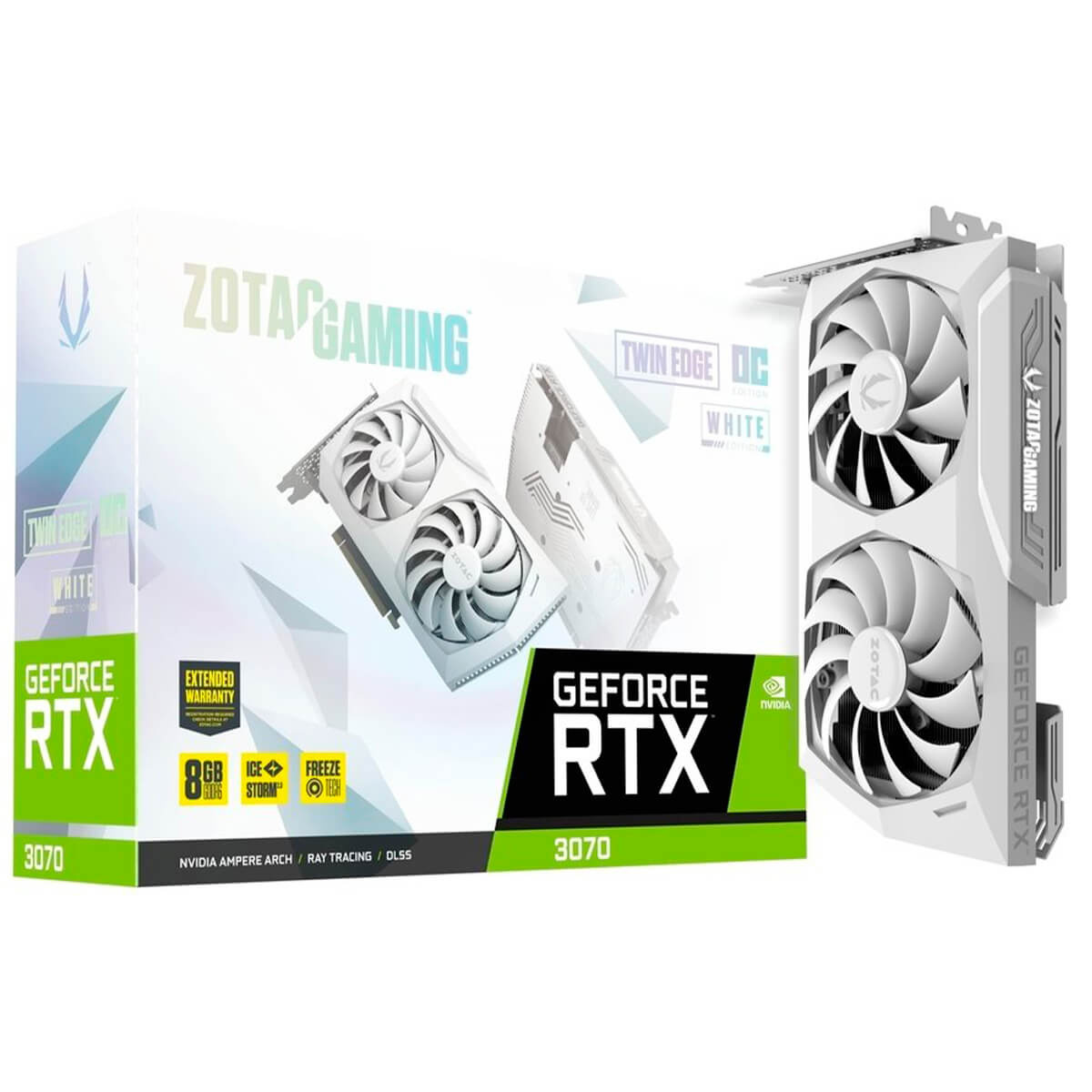 Видеокарта ZOTAC GeForce RTX 3070 8GB GDDR6 Twin Edge OC (ZT-A30700J-10PLHR)