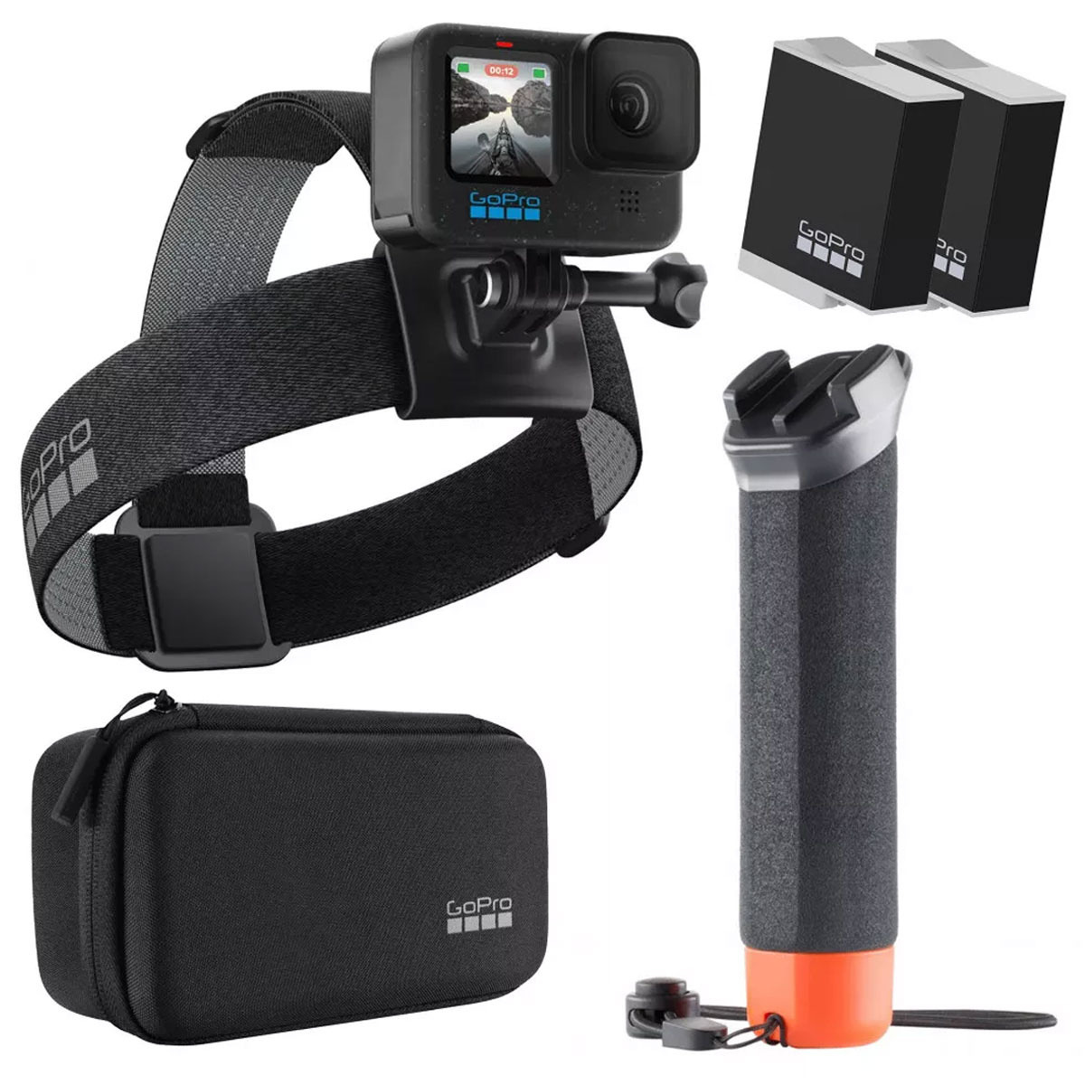 Экшн-камера GoPro HERO12 Black + Enduro + Head Strap + Handler Floating (CHDRB-121-RW)