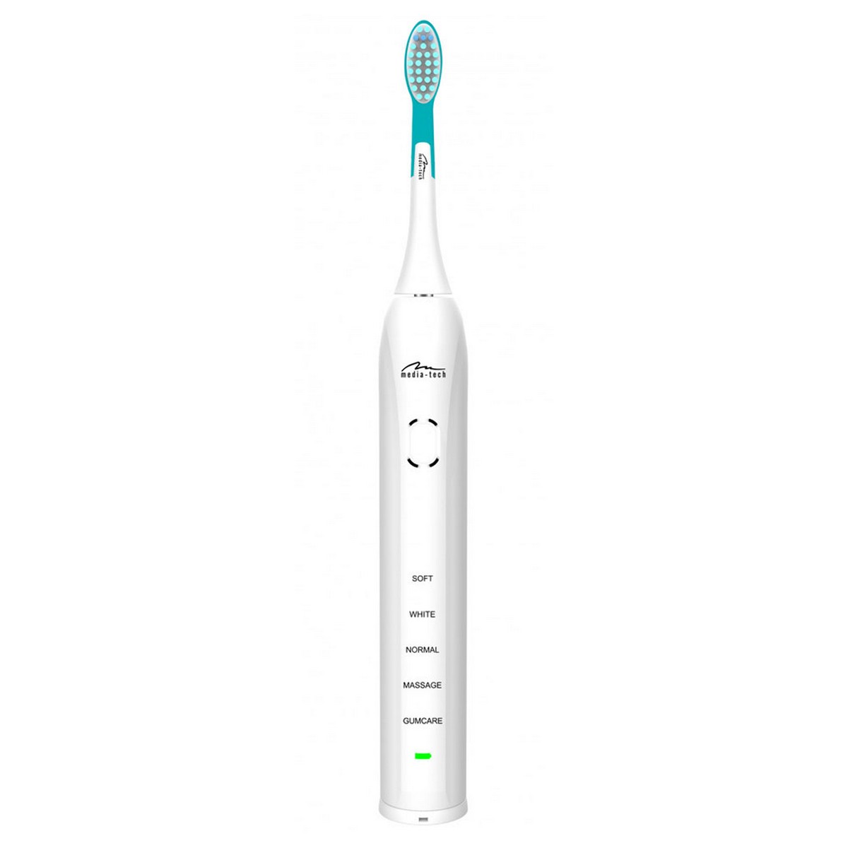 Зубная щетка электрическая Media-Tech SONIC WAVECLEAN PRO для взрослых/5режимов/таймер/2доп.насадки/белая