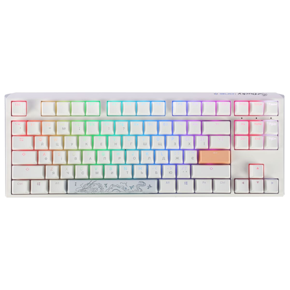 Клавиатура Ducky One 3 TKL Cherry MX Brown RGB White UA