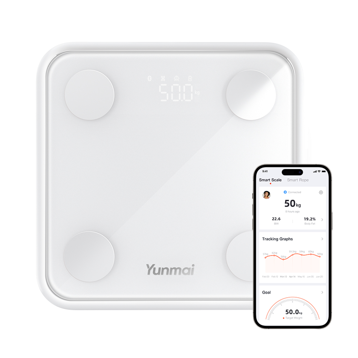 Весы YUNMAI Smart Scale 3 White (YMBS-S282-WH) - Повреждена упаковка