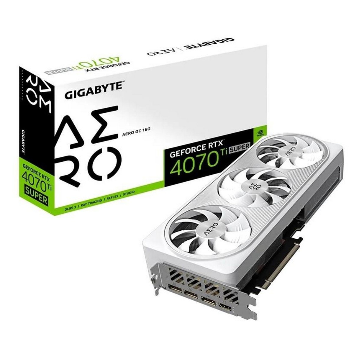 Видеокарта GF RTX 4070 Ti Super 16GB GDDR6X Aero OC Gigabyte (GV-N407TSAERO OC-16GD)