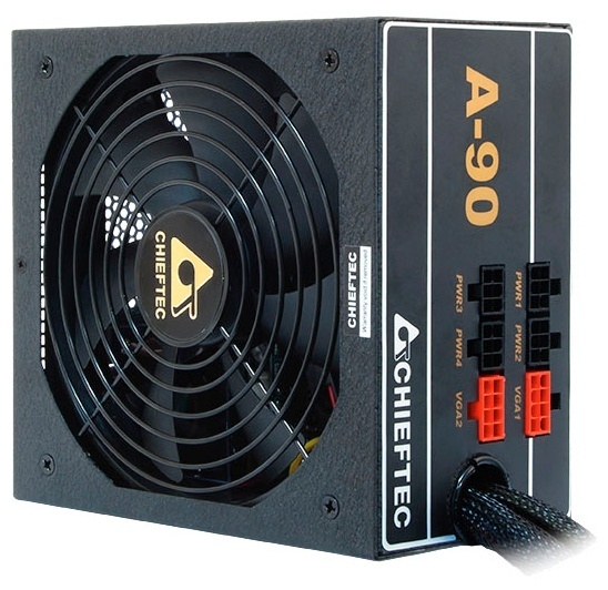 Блок питания Chieftec GDP-750C, ATX 2.3, APFC, 14cm fan, КПД 90%, modular, RTL