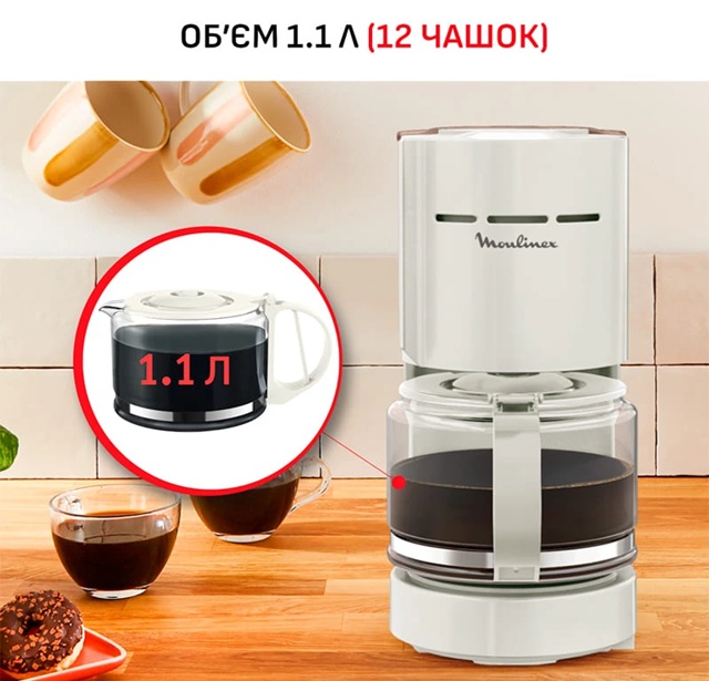 Кофеварка капельная MOULINEX FG121A10