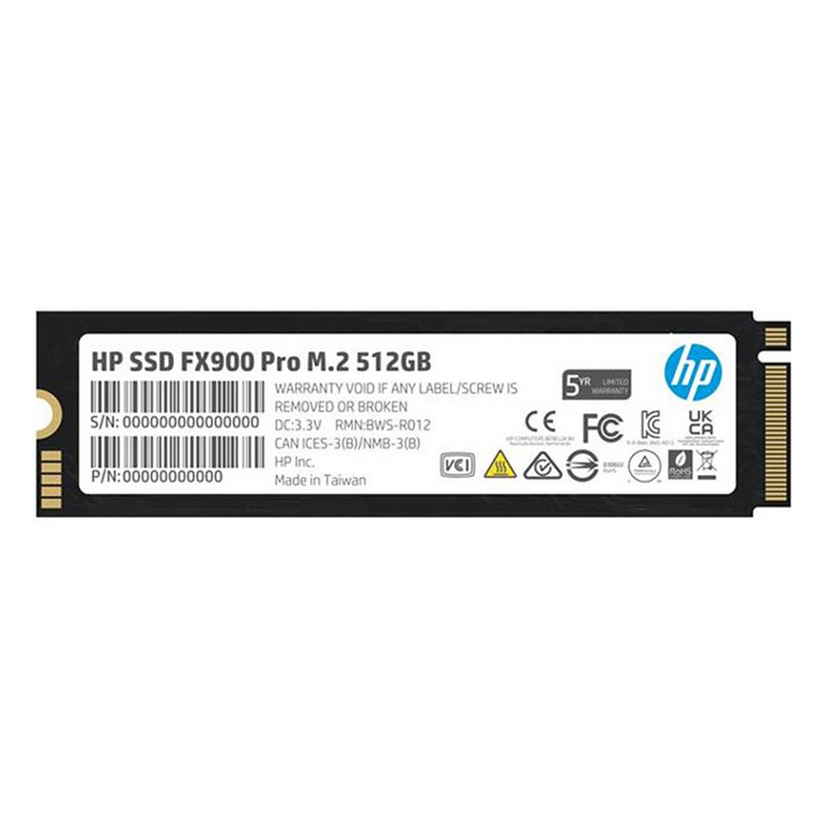 SSD диск HP FX900 Pro 512GB M.2 PCIe 4.0 x4 NVMe 1.4 2280 TLC 3D V-NAND