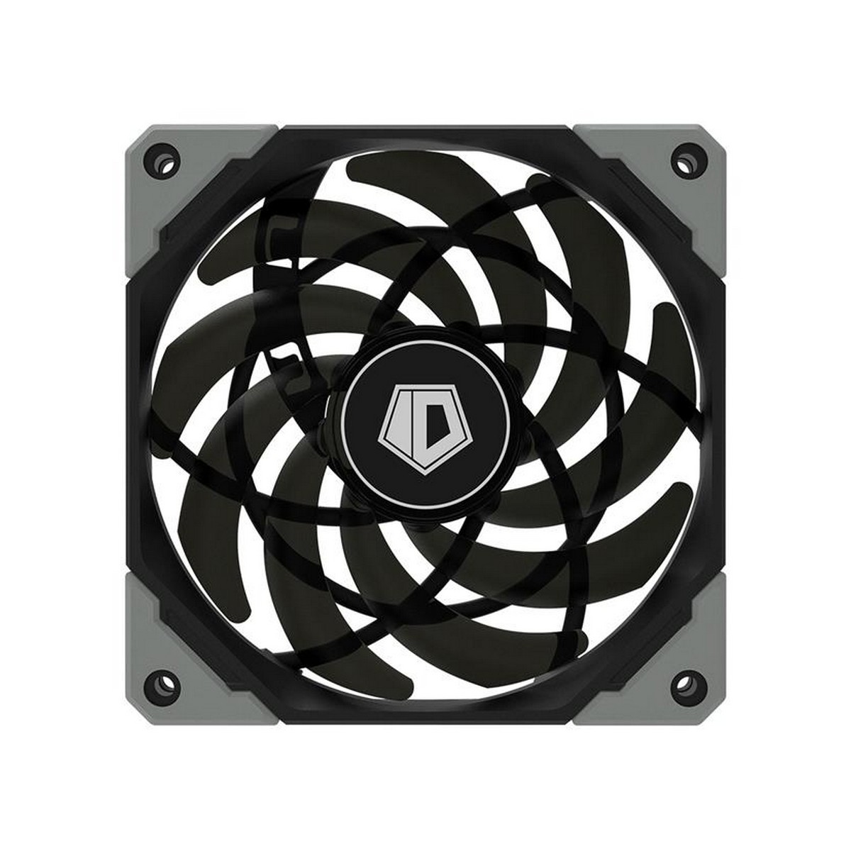 Вентилятор ID-Cooling NO-12015-XT, 120x120x15мм, 4-pin PWM, серый с черным
