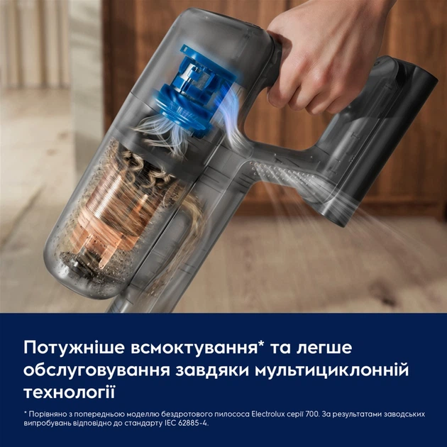 Пылесос аккумуляторный Electrolux EP72AB21UG