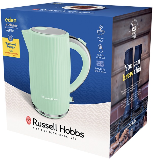 Чайник Russell Hobbs Eden 27364-70, фісташковий