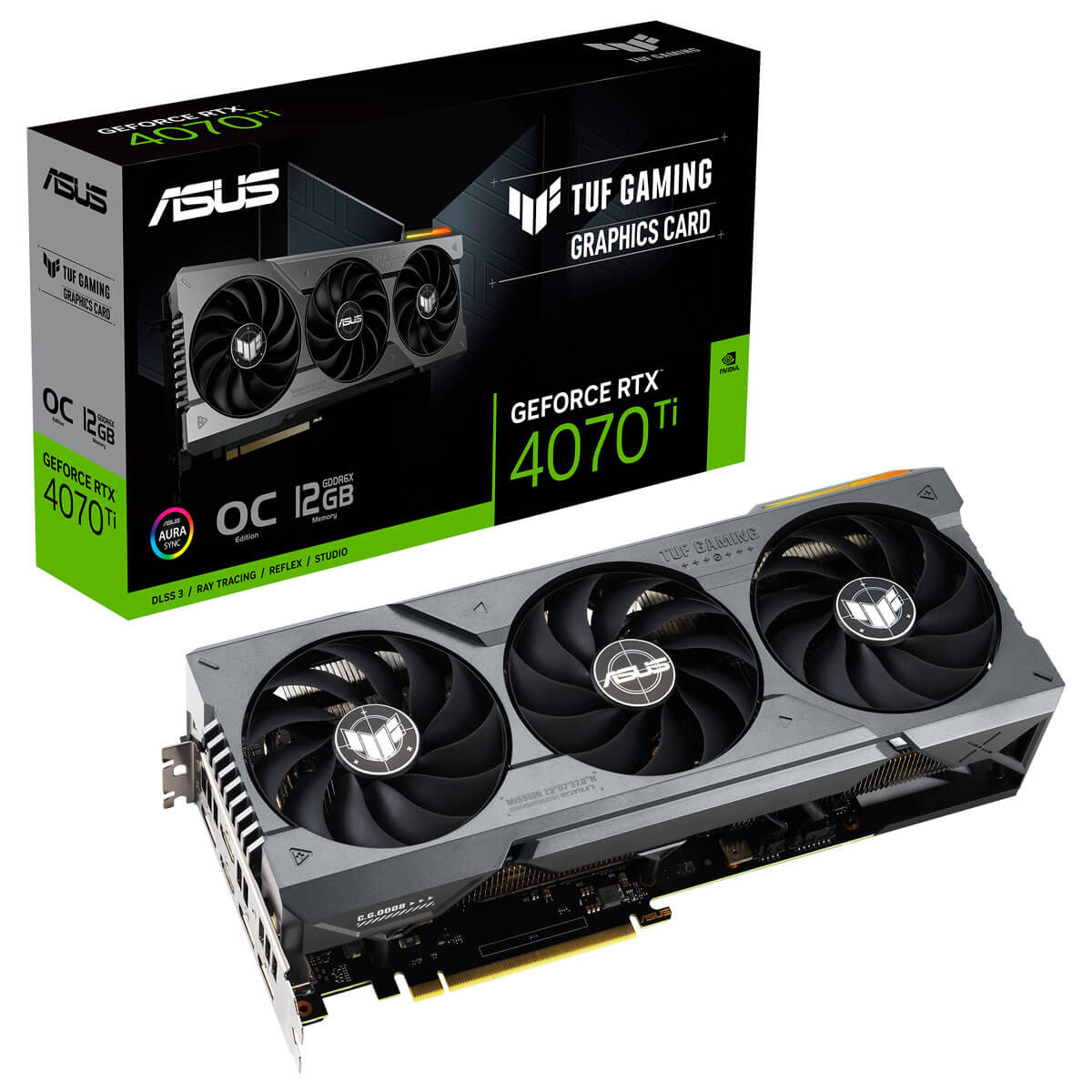 Видеокарта Asus GeForce RTX 4070 Ti 12GB GDDR6X TUF Gaming OC (TUF-RTX4070TI-O12G-GAMING)