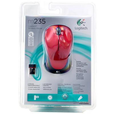 Мышка Logitech M235 (910-002496) Red USB
