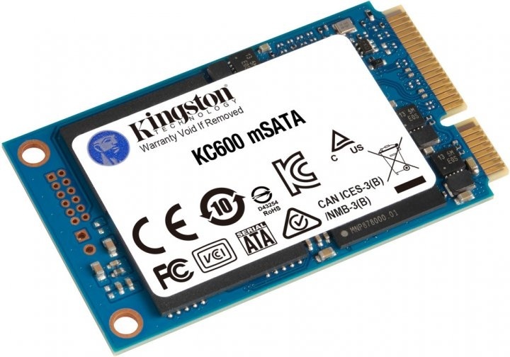 SSD диск Kingston KC600 1ТB mSATA SATAIII 3D TLC (SKC600MS/1024G)