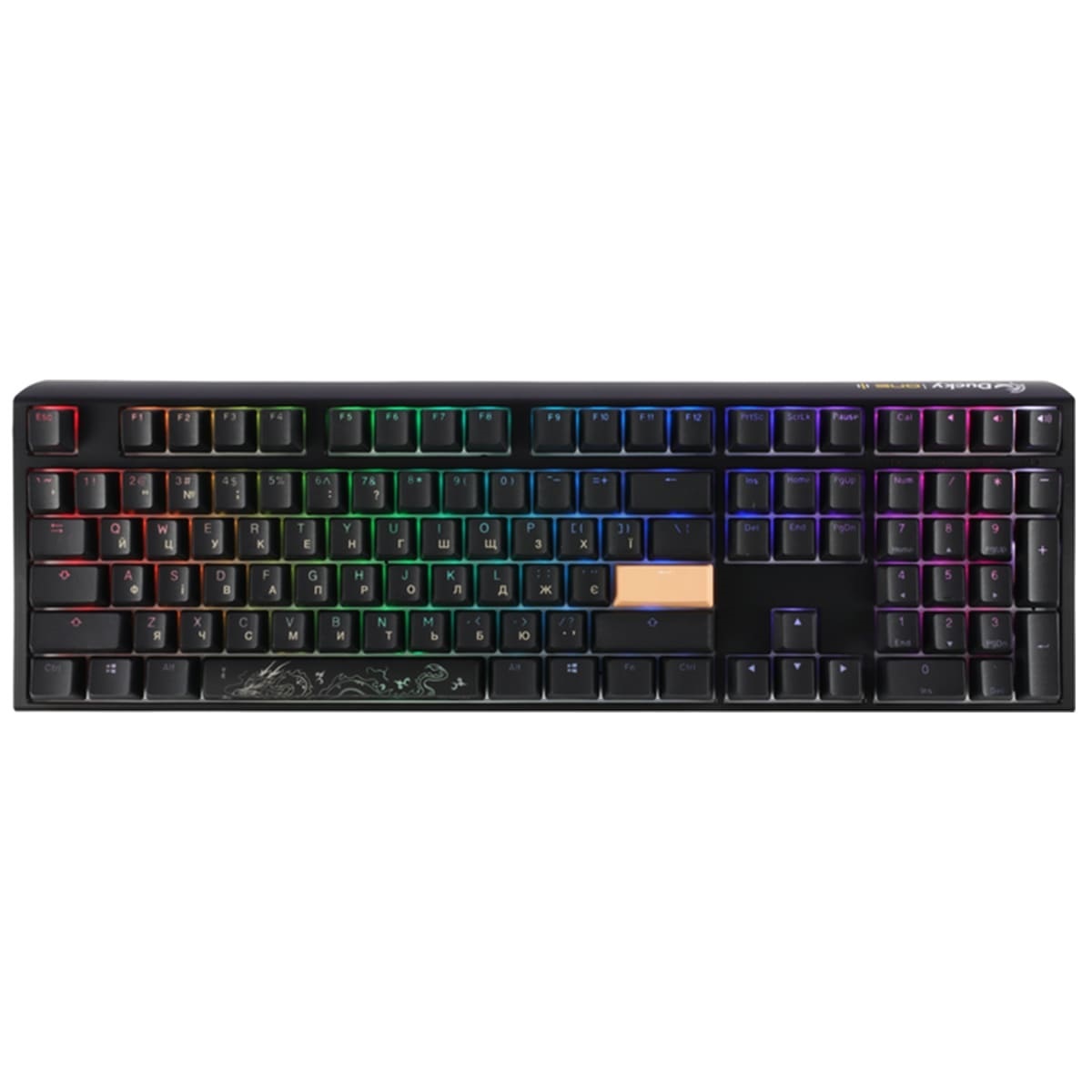 Клавиатура Ducky One 3 Cherry MX Silent red RGB Black UA