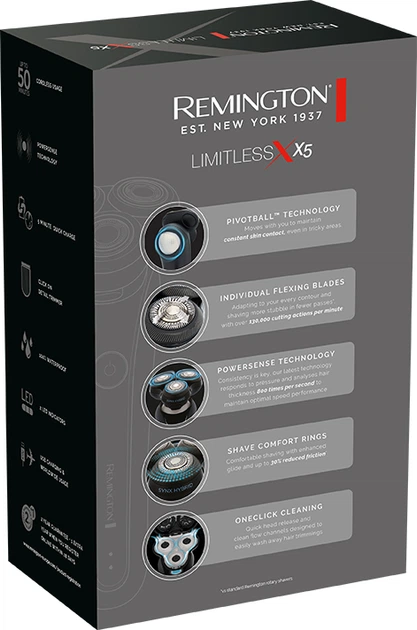 Електрична бритва Remington X5 Limitless X XR1755, чорний