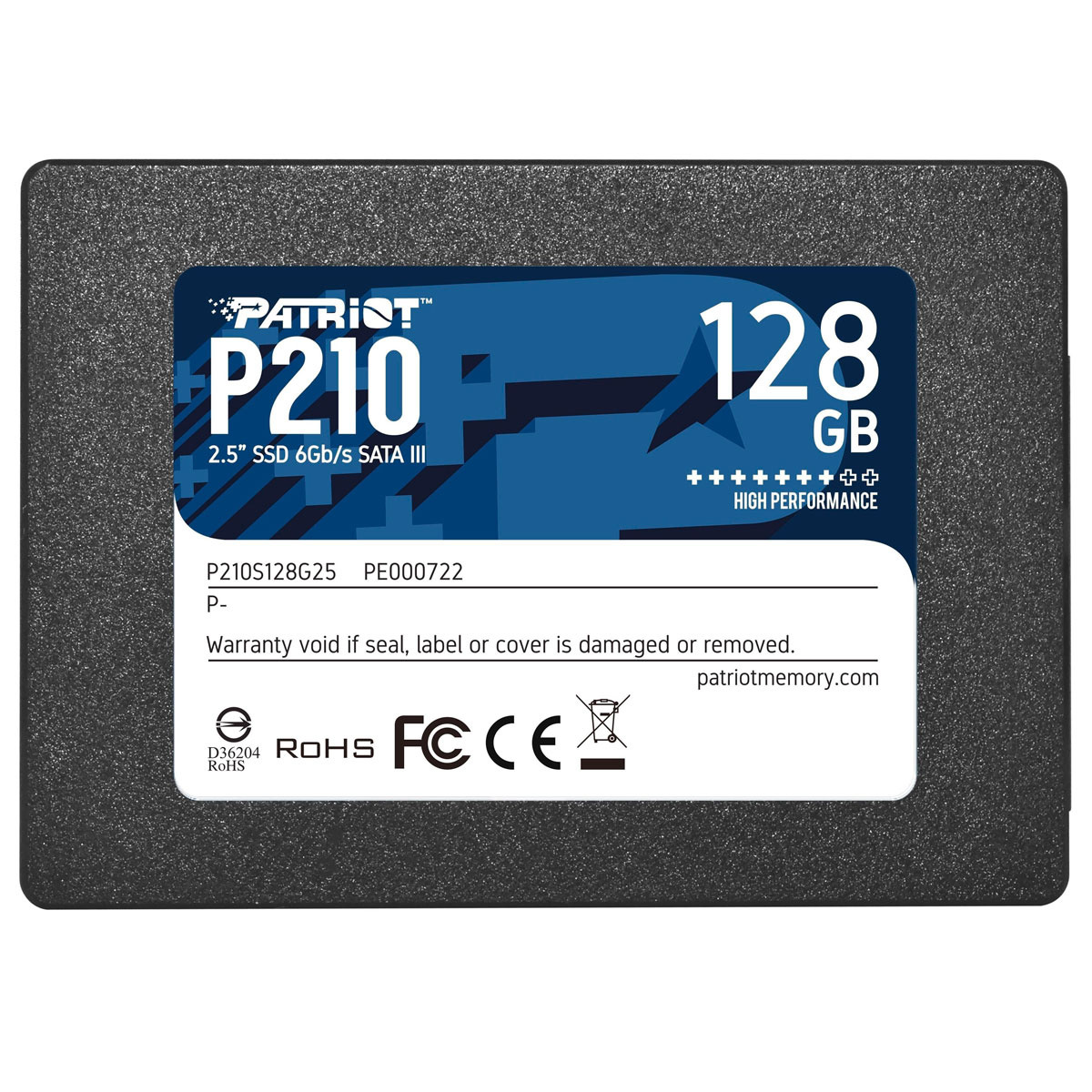 SSD диск Patriot P210 128GB (P210S128G25)