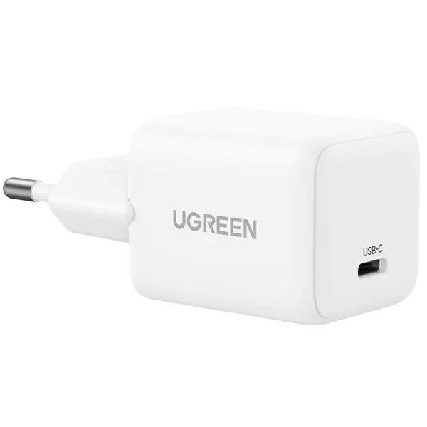 Зарядний пристрій Ugreen 1xUSB 20W (USB-C) PD GaN Tech X512 Білий