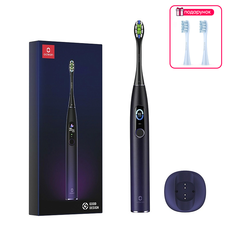Электрическая зубная щетка Oclean X Pro Aurora Purple OLED