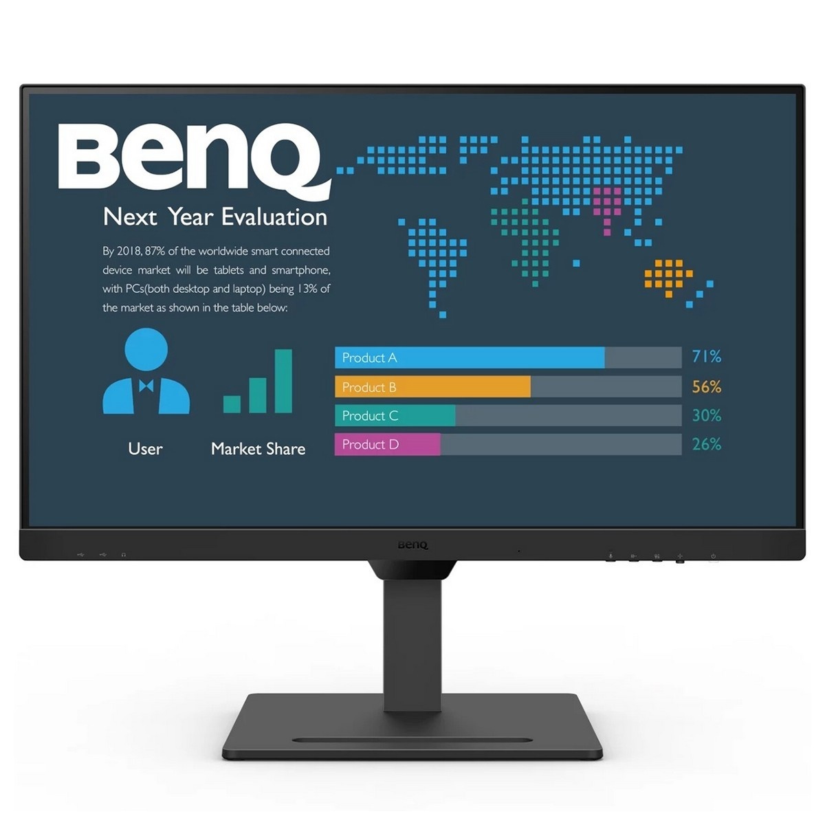 TFT 27&quot; BenQ BL2790QT, IPS, QHD, 75Hz, HDMI, DP, DP-out, USB-C, HAS, USB-hub, колонки, черный